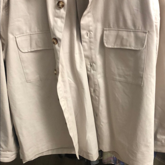 9TOFIVE Cream Lightweight Shirt Jacket with Relaxed Fit - Picture 4 of 7
